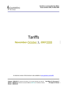 Tariffs November October 20072008 1,