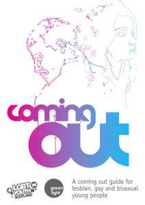 A coming out guide for lesbian, gay and bisexual young people