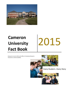 2015 Cameron University Fact Book