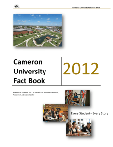 2012 Cameron University Fact Book