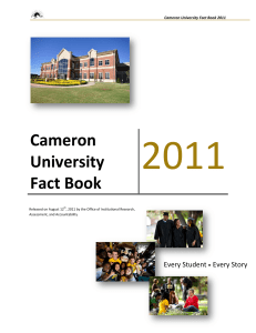 2011 Cameron University Fact Book
