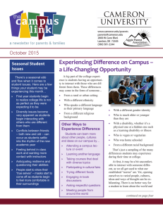 campus link Experiencing Difference on Campus – a Life-Changing Opportunity