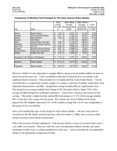 Comparison of Monthly Fixed Charges for US Cities used by... Page 5 of 16 Rev Dec. 2, 2008