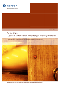 Guidelines - Uptake of carbon dioxide in the life cycle inventory...  January 2006