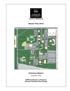 Master Plan 2015 Summary Report Lawton, Oklahoma December, 2005