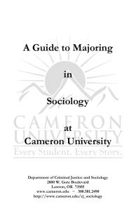 A Guide to Majoring  in Sociology