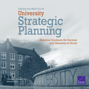Strategic Planning University Essential Guidance for Success