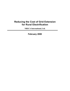 Reducing the Cost of Grid Extension for Rural Electrification  February 2000