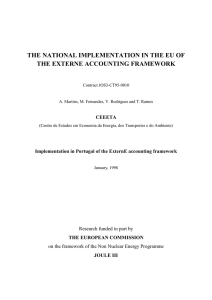 THE NATIONAL IMPLEMENTATION IN THE EU OF THE EXTERNE ACCOUNTING FRAMEWORK CEEETA