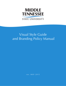 Visual Style Guide and Branding Policy Manual