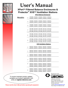 XPert Protector XVS Filtered Balance Enclosures &amp;