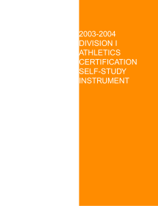 2003-2004 DIVISION I ATHLETICS