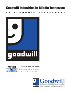 Goodwill Industries in Middle Tennessee Our mission is changing lives.