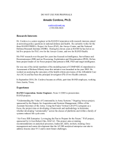 Amado Cordova, Ph.D. Research Interests