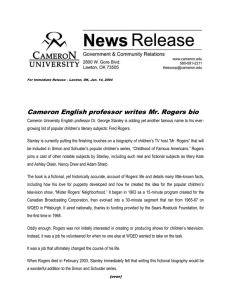 Cameron English professor writes Mr. Rogers bio
