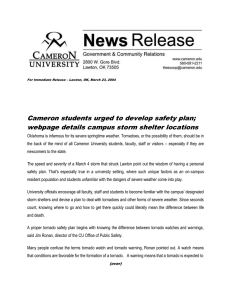 Cameron students urged to develop safety plan;