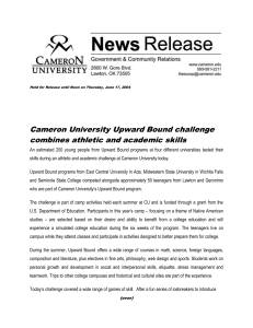 Cameron University Upward Bound challenge combines athletic and academic skills
