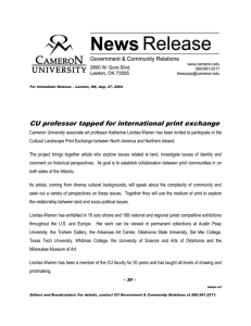 CU professor tapped for international print exchange