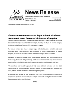 Cameron welcomes area high school students