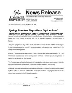 Spring Preview Day offers high school students glimpse into Cameron University
