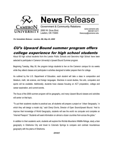 CU’s Upward Bound summer program offers