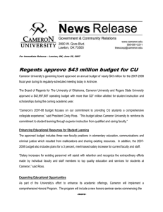 Regents approve $43 million budget for CU