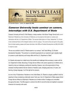Cameron University hosts seminar on careers,