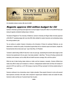 Regents approve $44 million budget for CU