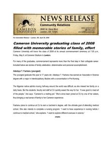 Cameron University graduating class of 2008