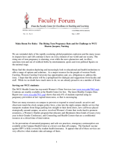 We are reminded daily of the rapidly escalating global population... its impacts have and will continue to have on every... Make Room For Baby:  The Rising Teen Pregnancy Rate...