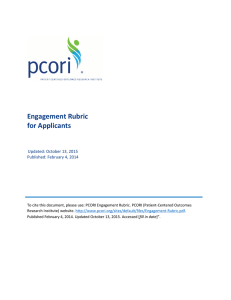 Engagement Rubric for Applicants Updated: October 13, 2015 Published: February 4, 2014