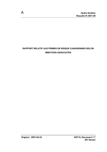 A Hydro-Québec Requête R-3401-98 Original : 2001-04-24