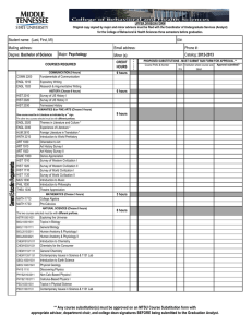 UPPER DIVISION FORM