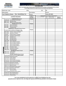 UPPER DIVISION FORM