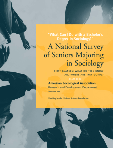 A National Survey of Seniors Majoring in Sociology