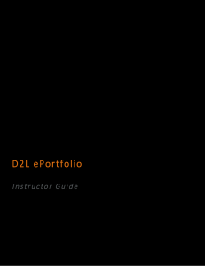 D2L ePortfolio