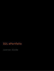 D2L ePortfolio