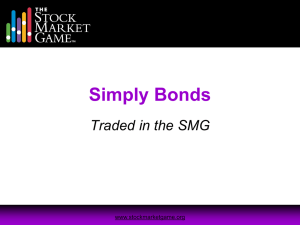 Simply Bonds Traded in the SMG www.stockmarketgame.org