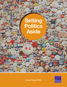 Setting Politics Aside Annual Report 2008
