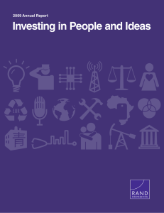 Investing in People and Ideas 2009 Annual Report