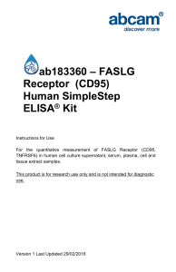 ab183360 – FASLG Receptor  (CD95) Human SimpleStep ELISA