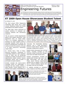 Volume 4, Issue 1 Middle Tennessee State University December 2009