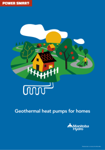 Geothermal heat pumps for homes *