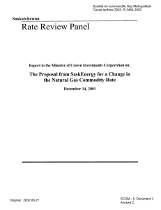 Société en commandite Gaz Métropolitain Cause tarifaire 2003, R-3484-2002 Annexe C