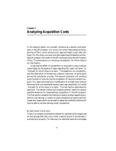 Analyzing Acquisition Costs