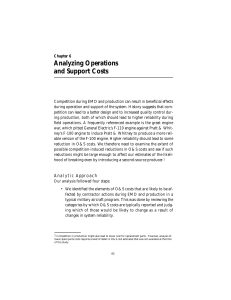 Analyzing Operations and Support Costs