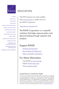 6 The RAND Corporation is a nonprofit from