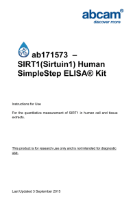 ab171573  – SIRT1(Sirtuin1) Human SimpleStep ELISA® Kit