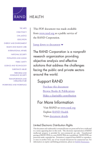 6 The RAND Corporation is a nonprofit from