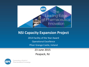 NSI Capacity Expansion Project 23 June 2015 Peapack, NJ